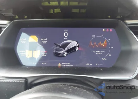 2017 Tesla Model X 100D/75D/90D z USA, uszkodzony, nr VIN 5YJXCBE20HF040250